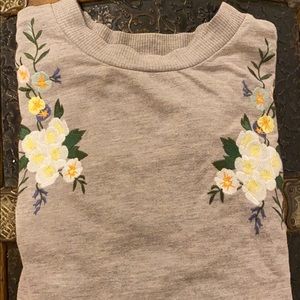 embroidered crewneck!